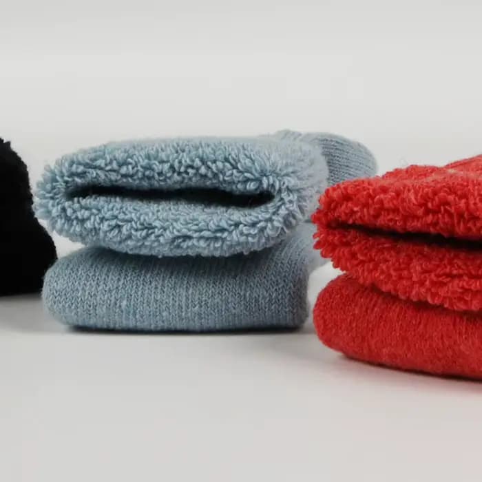 Femmes chaussettes hiver chaud thermique solide cachemire filles épaissi fil épais