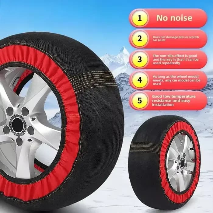 Chaussettes antidérapantes pour voiture, alternative aux chaînes à neige, dispositif de traction pour véhicules automobiles, camping-cars et SUV