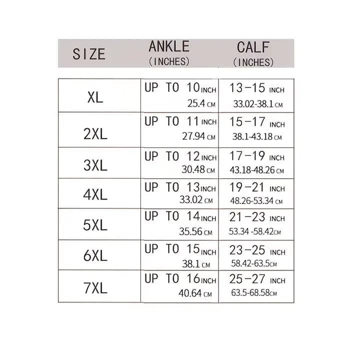 1 paire de chaussettes de compression de taille extra large pour hommes et femmes avec mollet