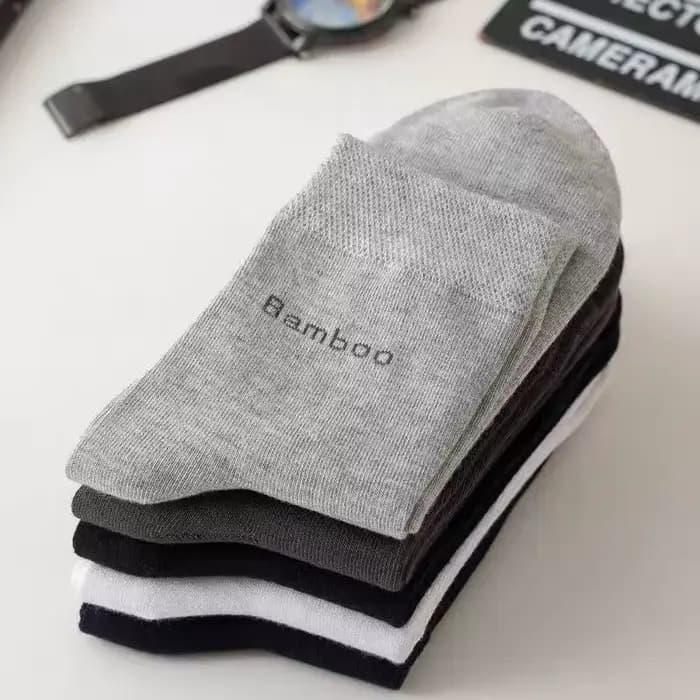 5 paires/chaussettes en bambou pour hommes