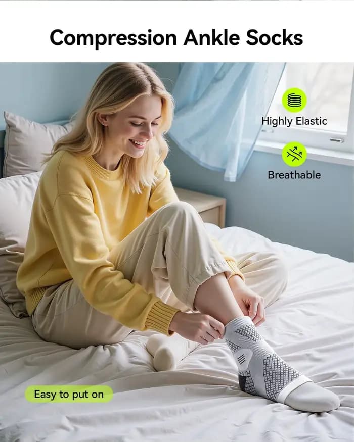 1 paire de chaussettes pour neuropathie pour femmes et hommes