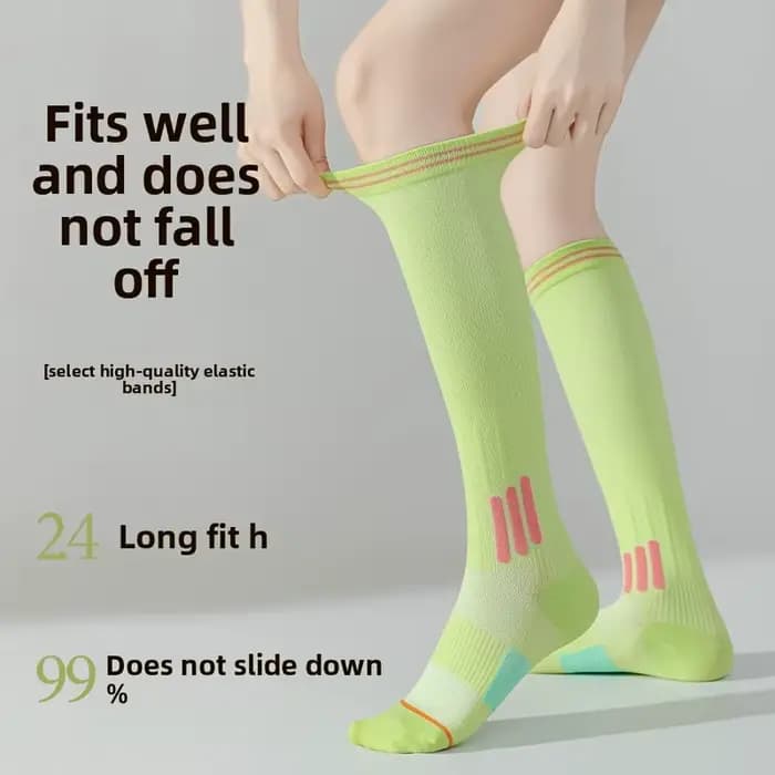 Chaussettes de sport à compression haute pour femmes, 1/6 paire, évacuation de l'humidité, anti-odeur, antibactériennes, pour Fitness, course à pied, Yoga, toutes saisons