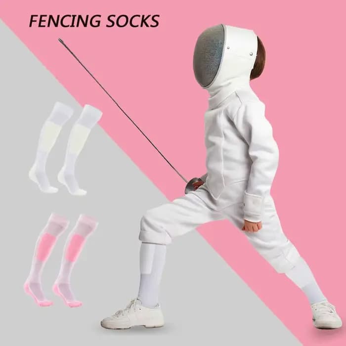 1 Paire de Chaussettes Hautes de Fencing pour Sabre et Floret – Confort et Soutien Optimaux – Bas de Sport pour Adultes