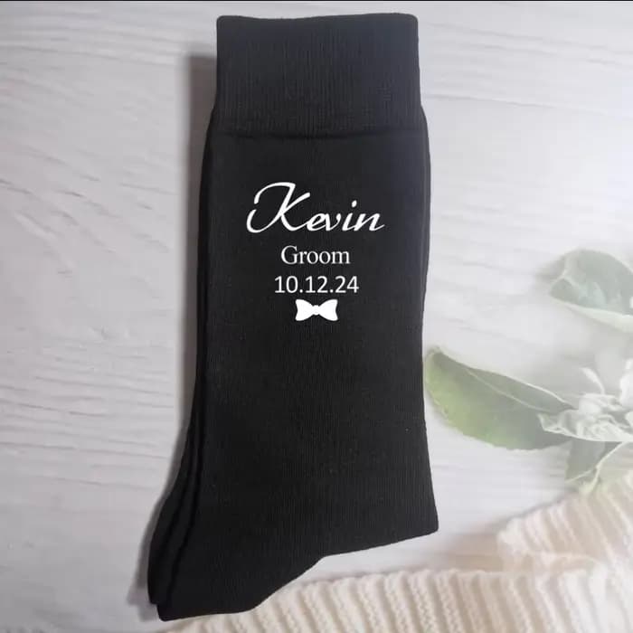 Chaussettes de mariage personnalisées, meilleur homme, marié et page, chaussettes amusantes pour garçon, cadeau personnalisé pour articles de mariage, fournitures de fêtes, décoration de proposition