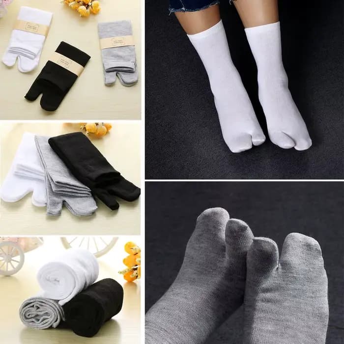 Tabi Ninja Flop Sandal Unisexe Japonais Kimono Deux Toe Chaussettes Flip