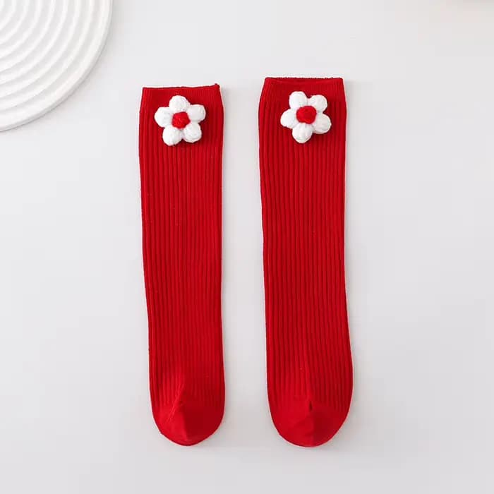 Chaussettes de Noël en coton respirant pour enfants