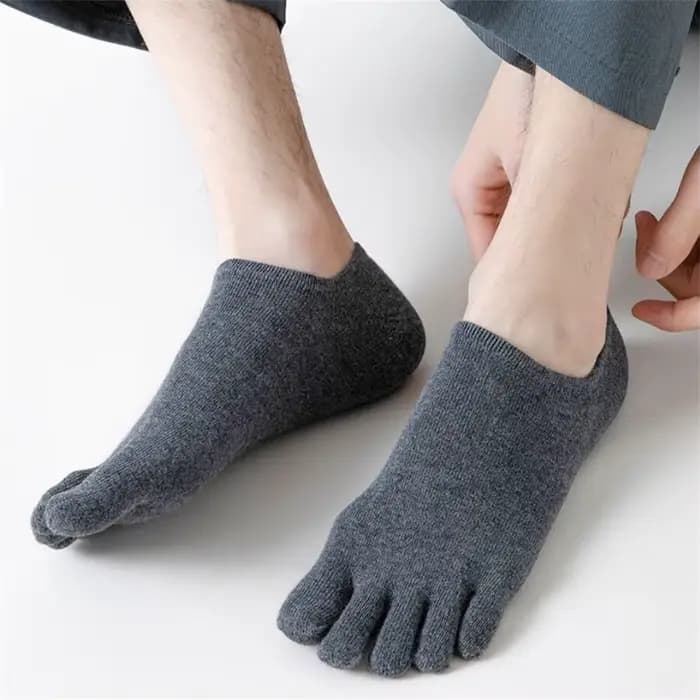 Chaussettes anti-friction à cinq doigts pour hommes