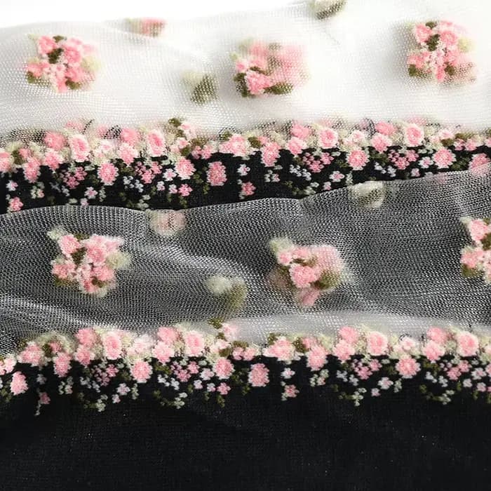 InjSocks-Chaussettes en cristal transparent ultra-mince pour femmes, Chaussettes en verre d'été, Chaussettes d'astronomie en coton, Broderie florale, Rétro Harajuku