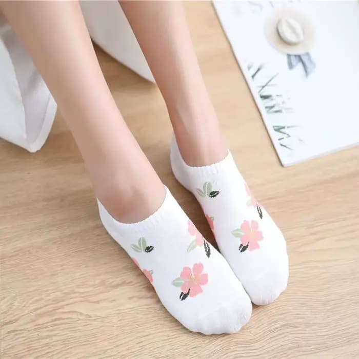 Chaussettes invisibles en coton japonais pour femmes