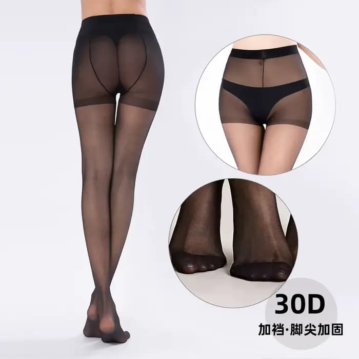 Collants Sexy noirs de couleur unie 15D/30D/40D pour femmes