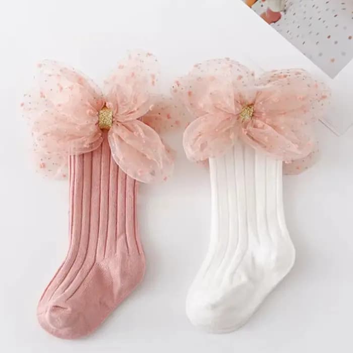 Chaussettes habillées respirantes pour bébés filles