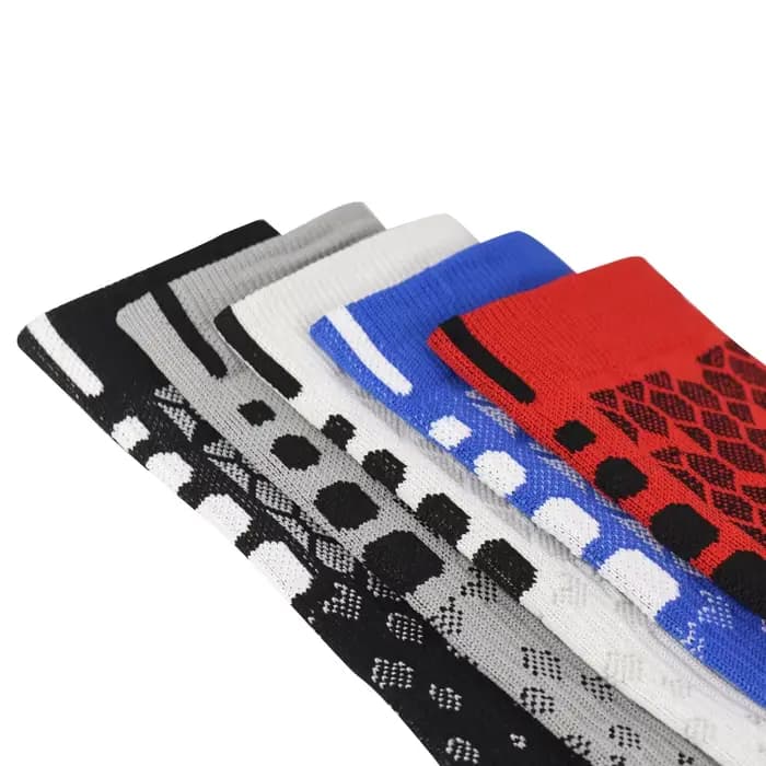 5/10 paires de chaussettes de sport mi-tube de couleurs mélangées au hasard avec une haute élasticité et une respirabilité pour hommes et femmes