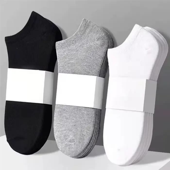 Chaussettes unisexes décontractées de couleur unie