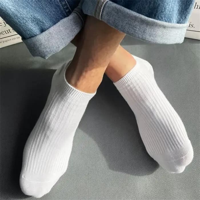 5 paires/pack chaussettes femmes 100% coton Invisible absorbant la sueur filles Tube bas bateau