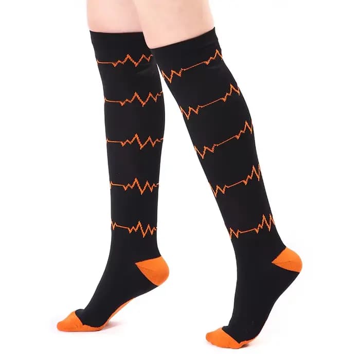 Chaussettes de sport à compression pour hommes et femmes, bas au-dessus du genou, fournitures pour la course, l'équitation, le cyclisme, le basket-ball, le vélo, le hockey, le football
