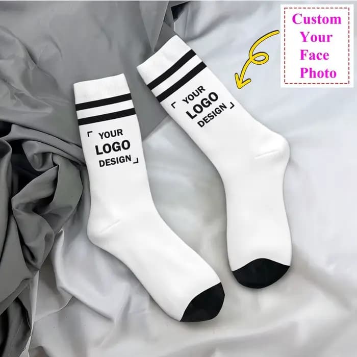 Chaussettes habillées avec logo personnalisé pour hommes et femmes