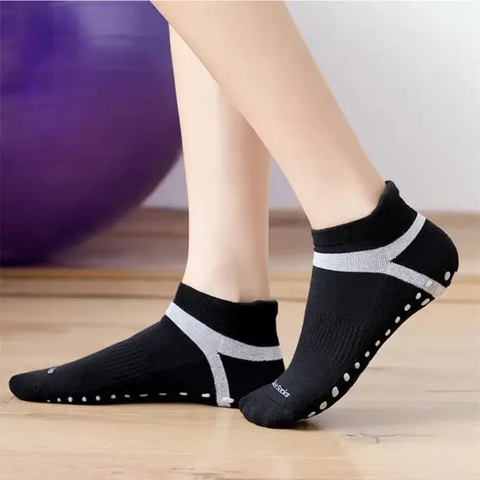 Chaussettes de Yoga grande taille pour femmes et hommes, antidérapantes, en Silicone, pour gymnastique, Fitness, danse, sport, unisexes, en coton, respirantes, Pilates