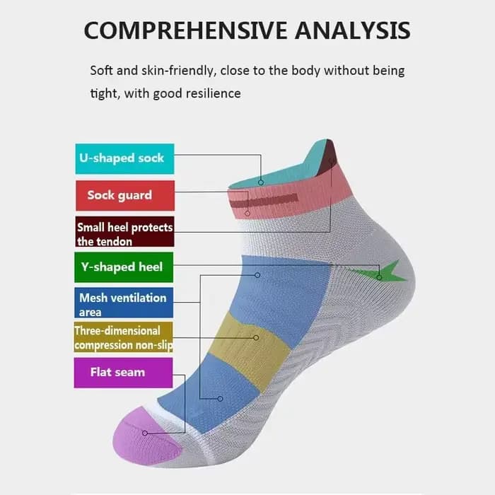 Chaussettes de sport respirantes pour hommes et femmes, chaussettes athlétiques pour le cyclisme, le basket-ball, le fitness, la course à pied, l'extérieur, 5 paires par lot