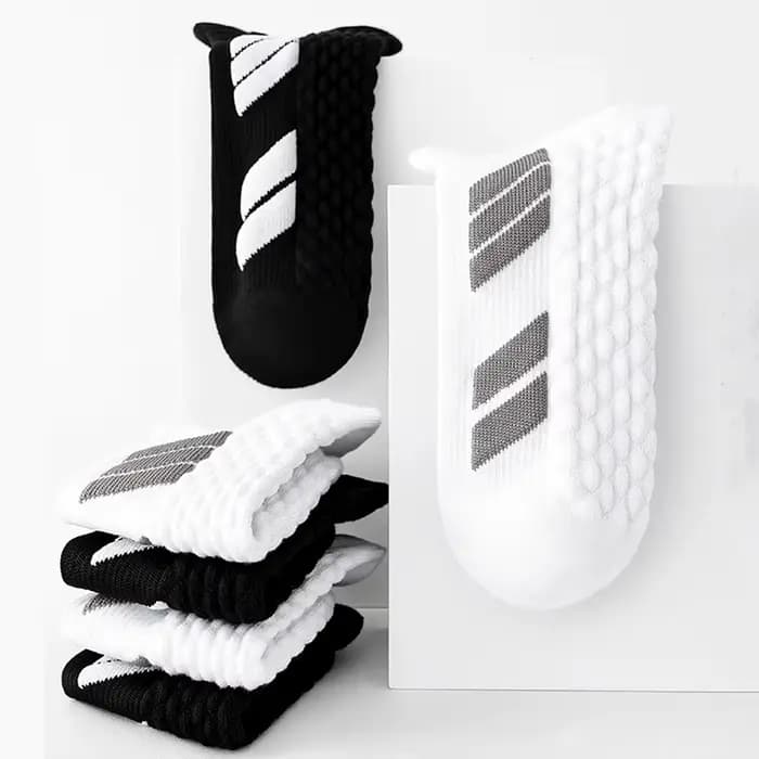 10 paires de chaussettes de sport noires à coupe basse pour hommes et femmes