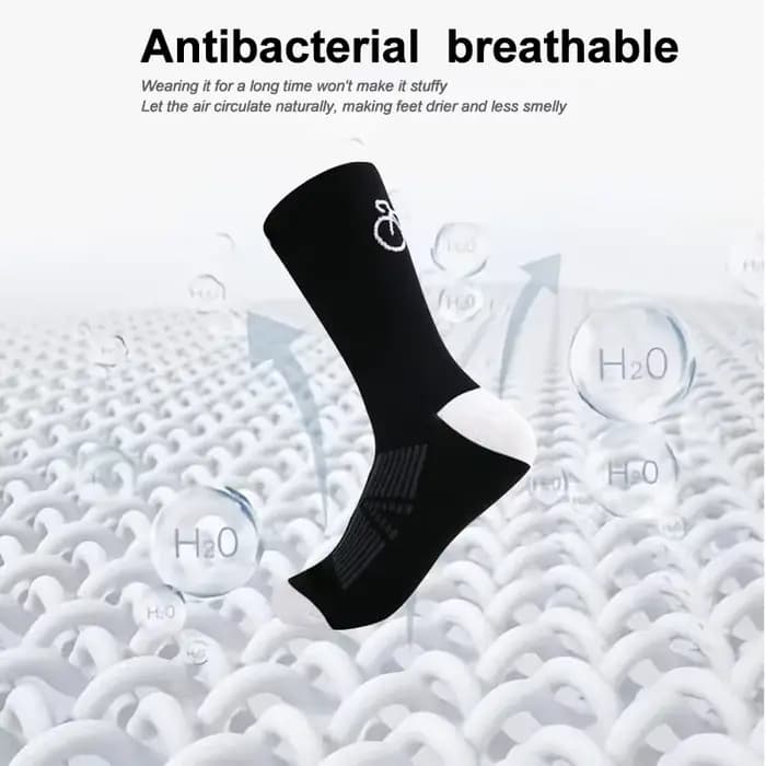 1 paire de chaussettes de cyclisme professionnelles respirantes pour vélo de route et vtt