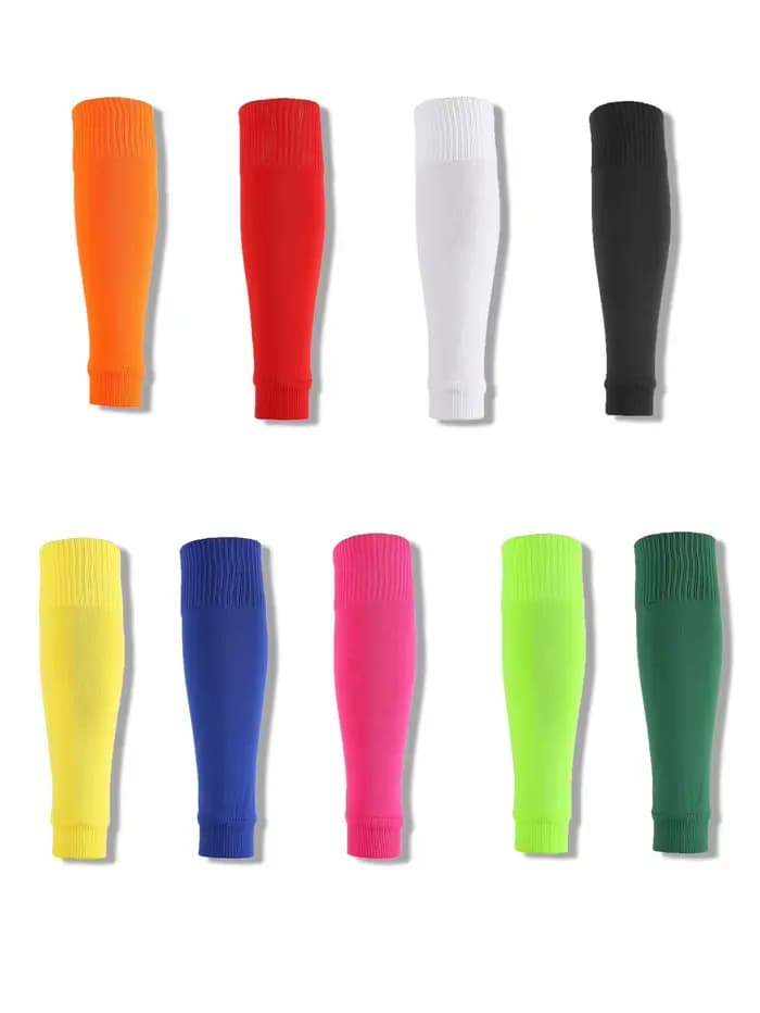 6 paires de chaussettes de Football, accessoires de Football, attelle de jambe, manches, chaussettes de Sport respirantes, protège-tibia pour adultes, Protection des mollets, couvre-jambes