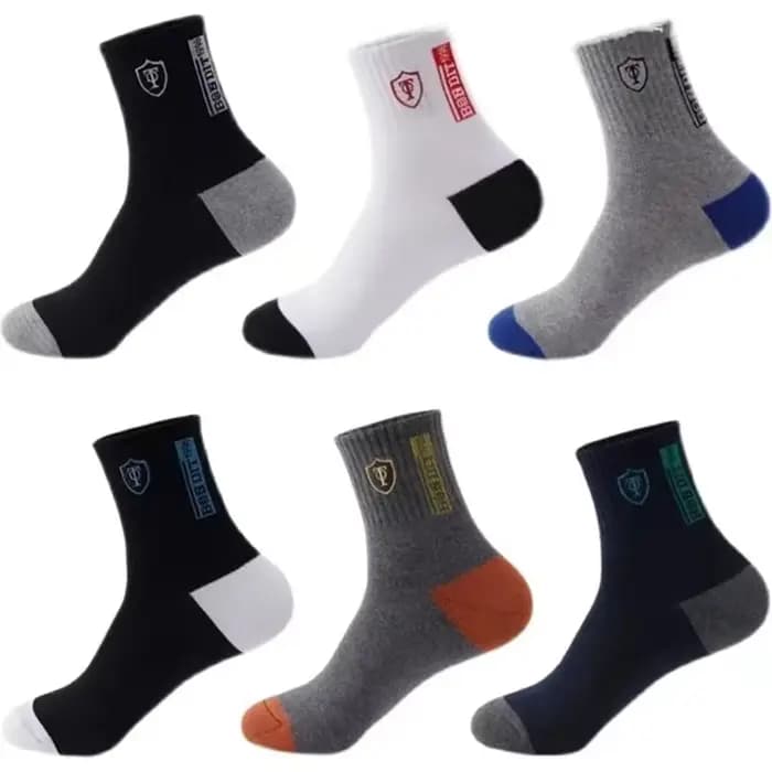 5 paires de chaussettes de sport respirantes en fibre de bambou pour hommes