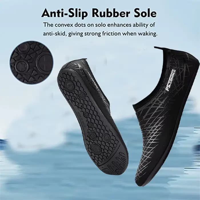 Chaussures de sports nautiques pieds nus chaussettes de yoga aquatique à séchage rapide à enfiler pour hommes femmes