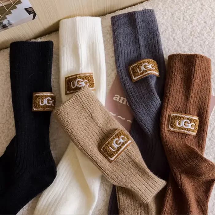 Garder au chaud hiver chaussettes confortable épaissir pile mi-mollet