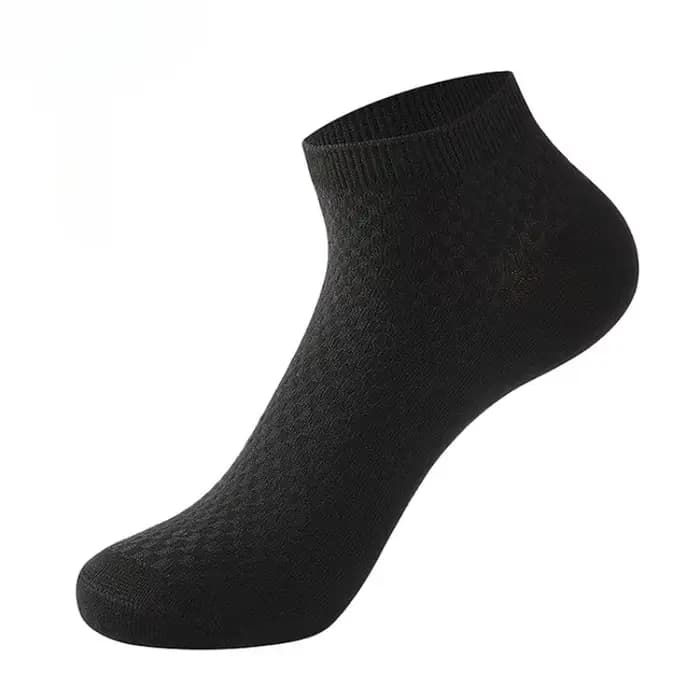 5 paires/chaussettes en tissu de bambou pour hommes chaussettes décontractées en Fiber