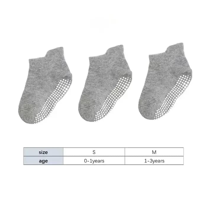 6 paires de chaussettes antidérapantes pour bébés