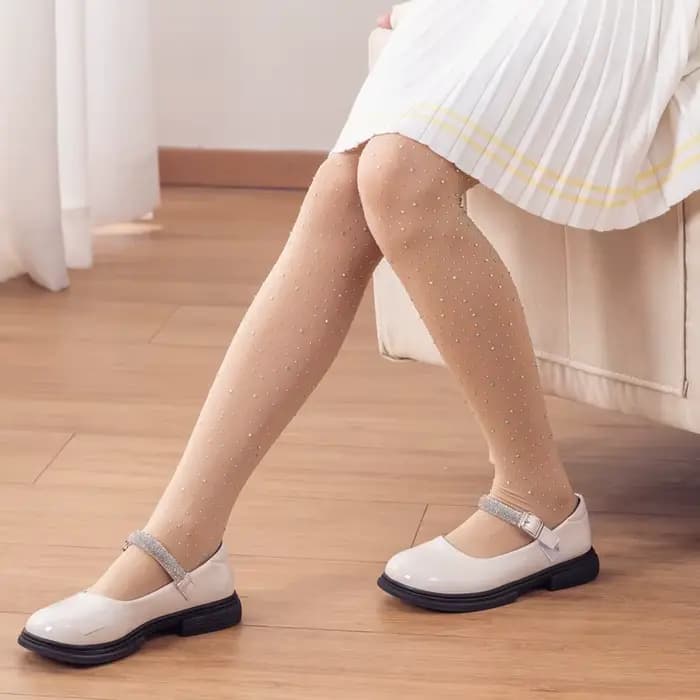 Collants pour enfants de couleur unie tendance