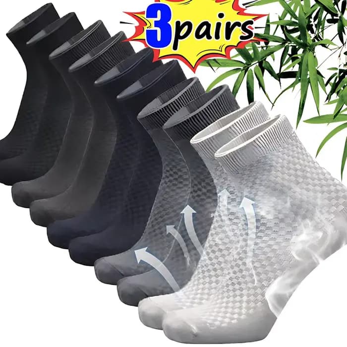 Chaussettes en Fiber de bambou pour hommes et femmes