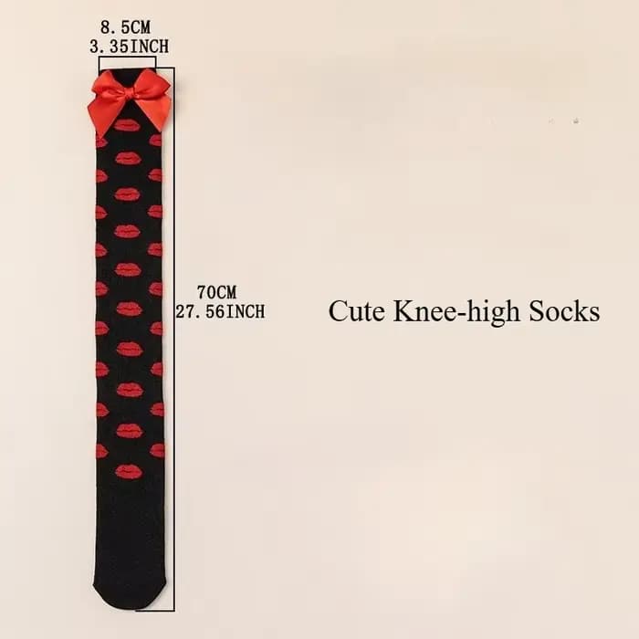 Une paire de chaussettes hautes pour la Saint-Valentin et Noël