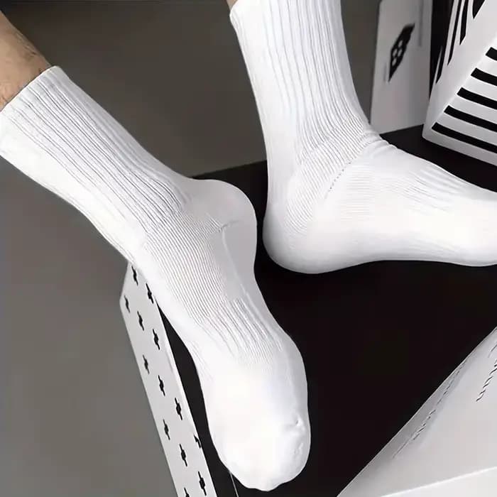 10/20 paires hommes femmes Anti odeur tricoté mi Tube chaussettes adaptées toutes les saisons absorbant la sueur respirant Couples décontracté sport chaussette