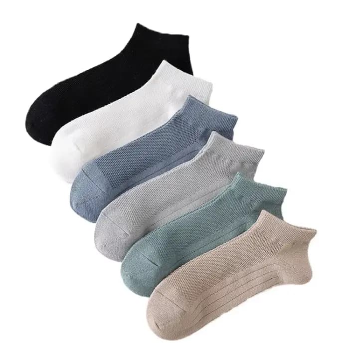 Chaussettes Courtes et Fines en Maille Respirante pour Homme