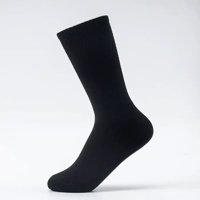 Chaussettes pour hommes coton blanc noir gris respirant longues