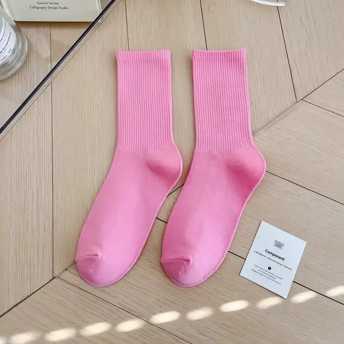 1 paire de chaussettes de sport à la mode japonaise pour femmes et filles