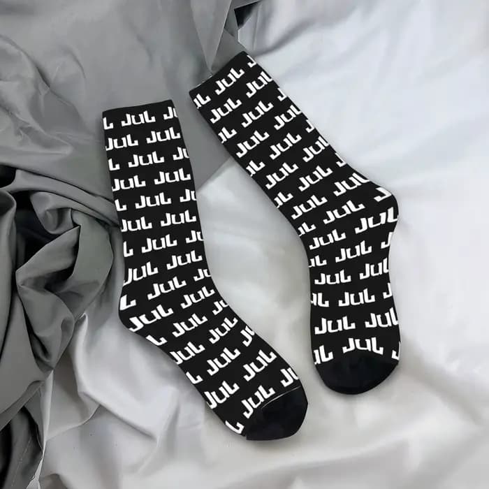 Chaussettes personnalisées de musique de rappeur J-Juls pour hommes et femmes