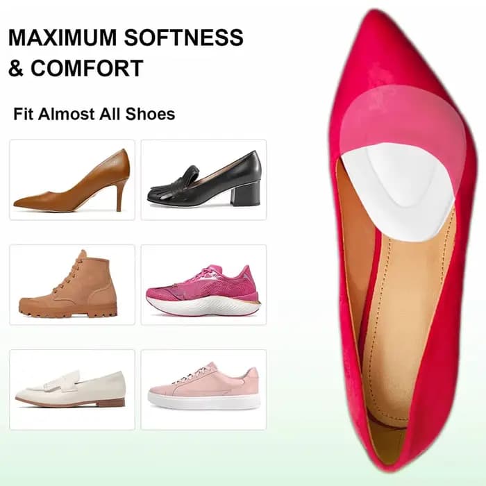 1 paire de coussinets pour l'avant-pied, soulage la douleur, semelles orthopédiques en Silicone, Anti-usure, coussin de pied, soins pour chaussures, produits