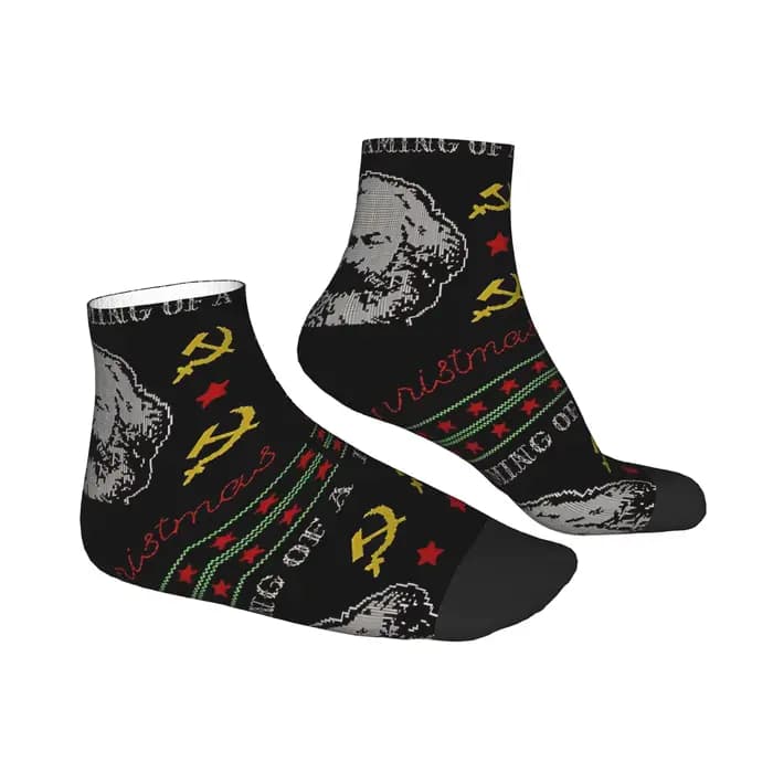 Karl Marx je rêve d'un rouge chaussettes de noël imprimer gothique