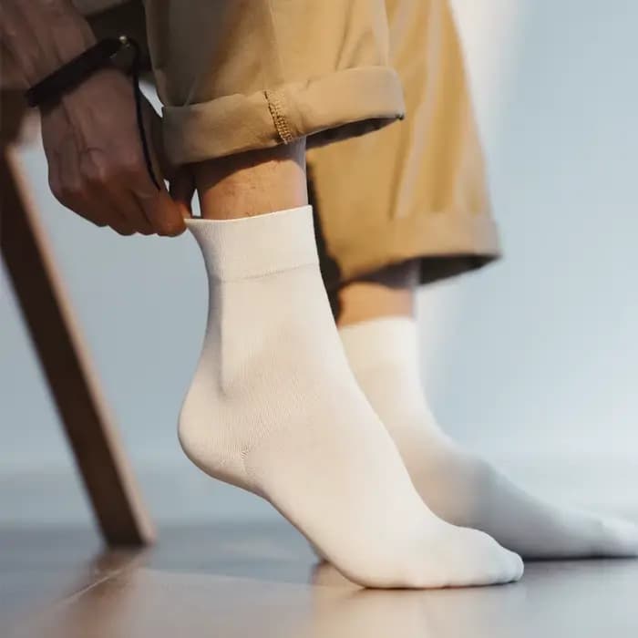 Maden Lot de 3 paires de chaussettes longues d'été