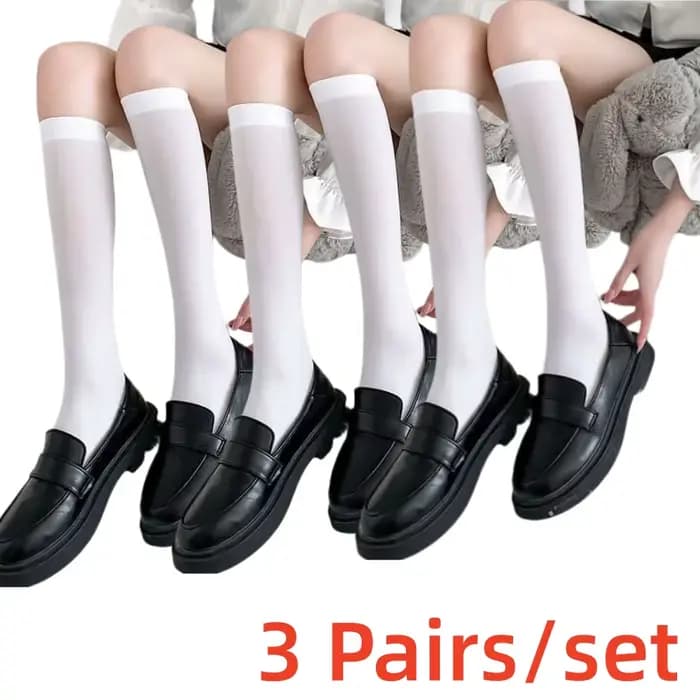 3 paires/ensemble de chaussettes transparentes pour femmes