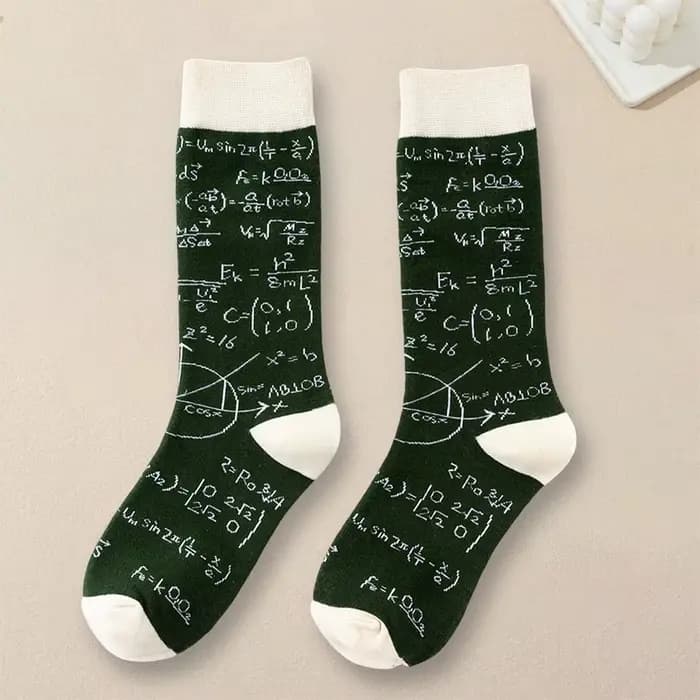 1/10 paire de chaussettes à motifs géométriques pour hommes