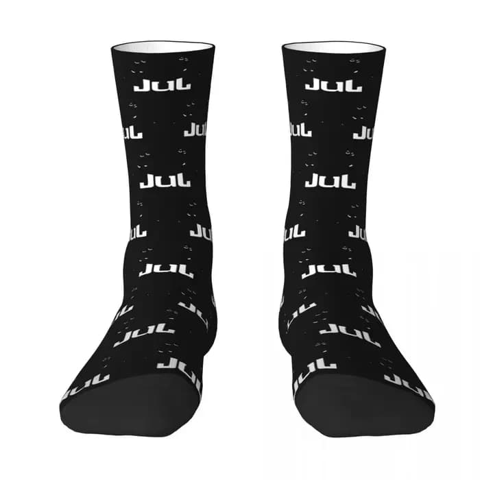 JUL France POLYESTER Unisexe Randonnée Impression 3D Happy Chaussettes