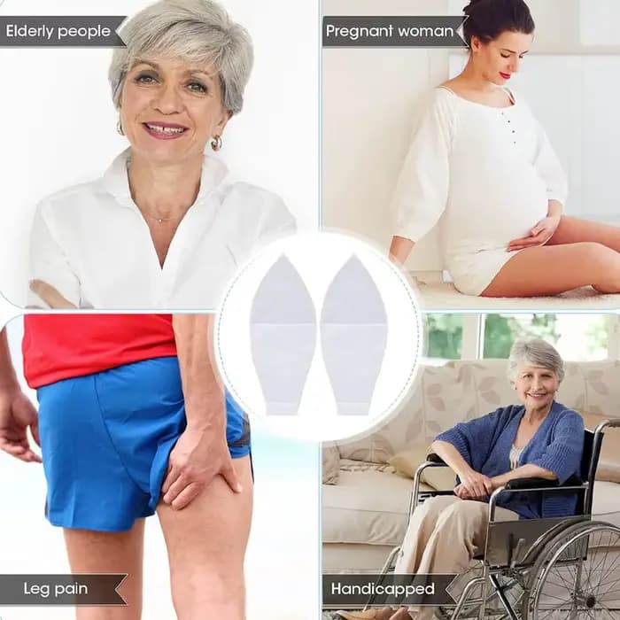 Lot de 2 aides à la pose de chaussettes blanches pures, applicateur de chaussettes de compression, aide facile à utiliser pour les seniors, les personnes handicapées et les femmes enceintes