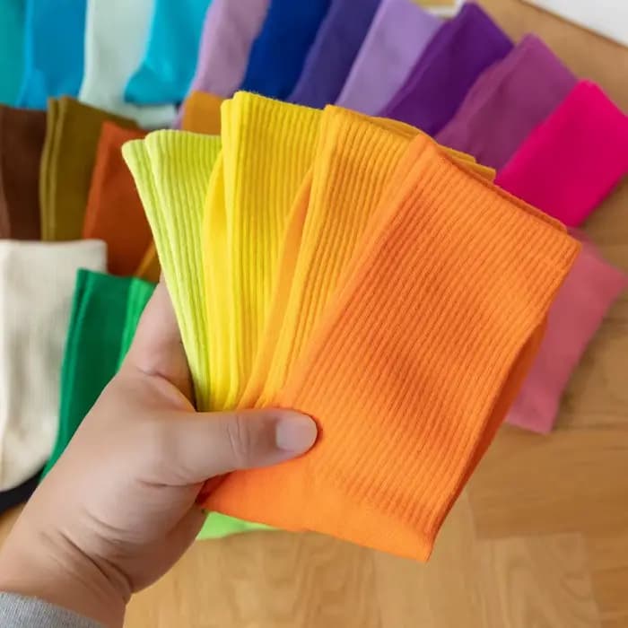 1 paire de chaussettes d'été en coton pour femmes et hommes, chaussettes courtes respirantes et confortables, absorbant la sueur, automne et hiver