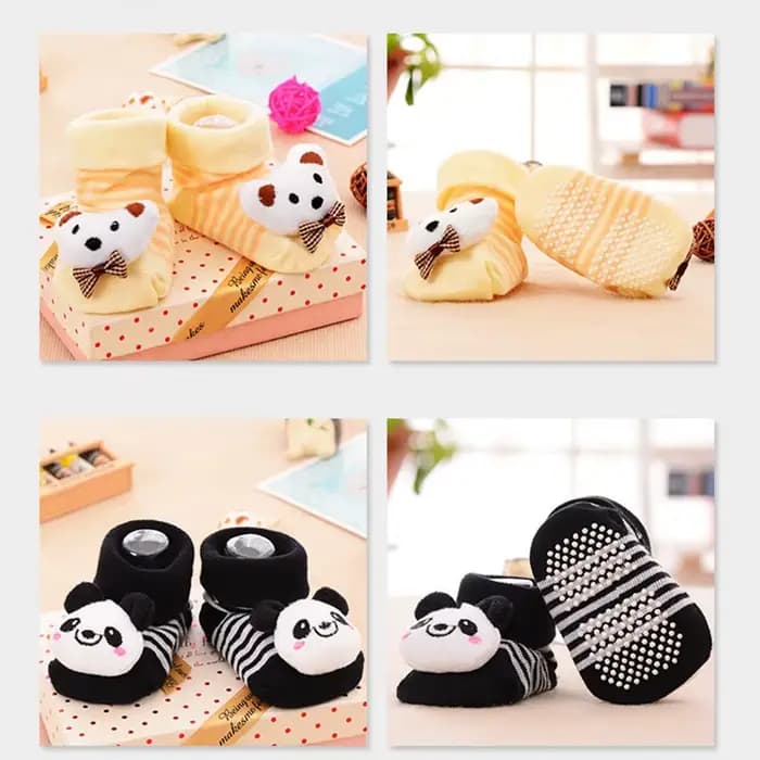 Chaussettes pour bébé, pantoufles de jouets pour filles et garçons