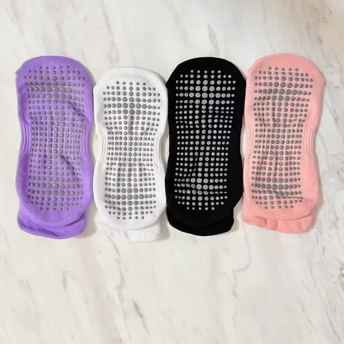 4 paires de chaussettes de Yoga antidérapantes pour femmes