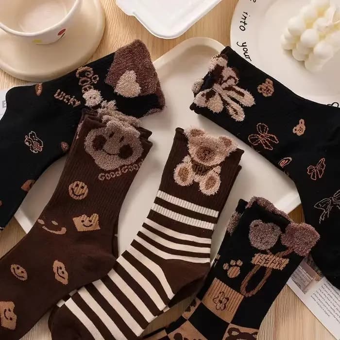 5 paires de chaussettes en cachemire pour femmes
