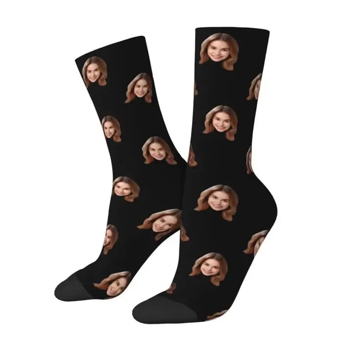 Chaussettes personnalisées avec Photo de visage pour hommes et femmes